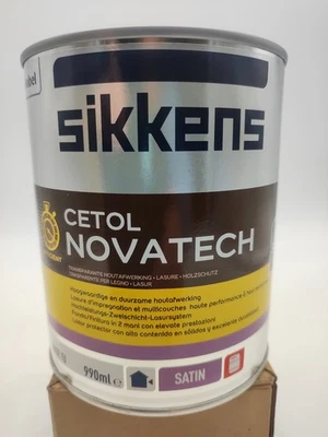 Sikkens Cetol Novatech, Base TU 990ml, Haute Performance Lasure Bicouche Satin - Photo 1/2