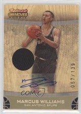 2007 Topps Trademark Moves Rookie Wood Relics Ink /139 Marcus Williams Auto px8