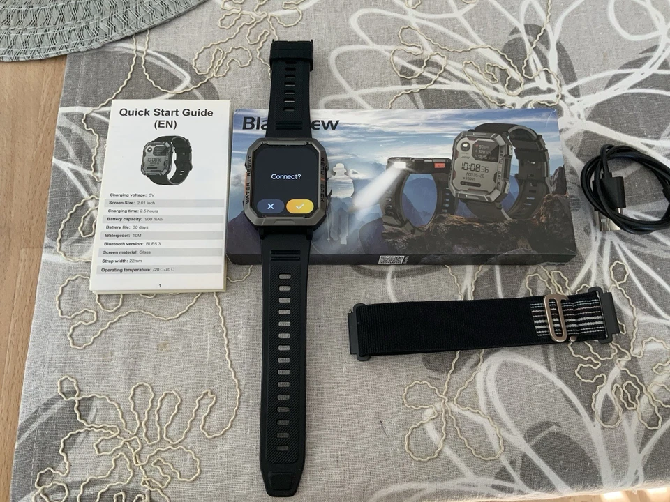 Blackview Smartwatch Herren, Fitnessuhr mit Telefonfunktion Kompass Sportuhr Uhr, Foto 4 von 5