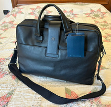 PIQUADRO borsa uomo ufficio laptop viaggi elagente PELLE NUOVA con etichetta