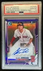 2021 Bowman Blaze Jordan Chrome Auto 1st Purple Refractor #21/250 PSA 10