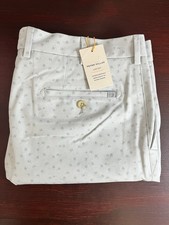 Peter Millar Crown Sport Salem Stretch Shorts Golf Carts British Grey Size 36