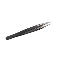 Anti-Static Ceramic Tweezers ESD Heat Resistant Insulated Pointed Tip Pliers G