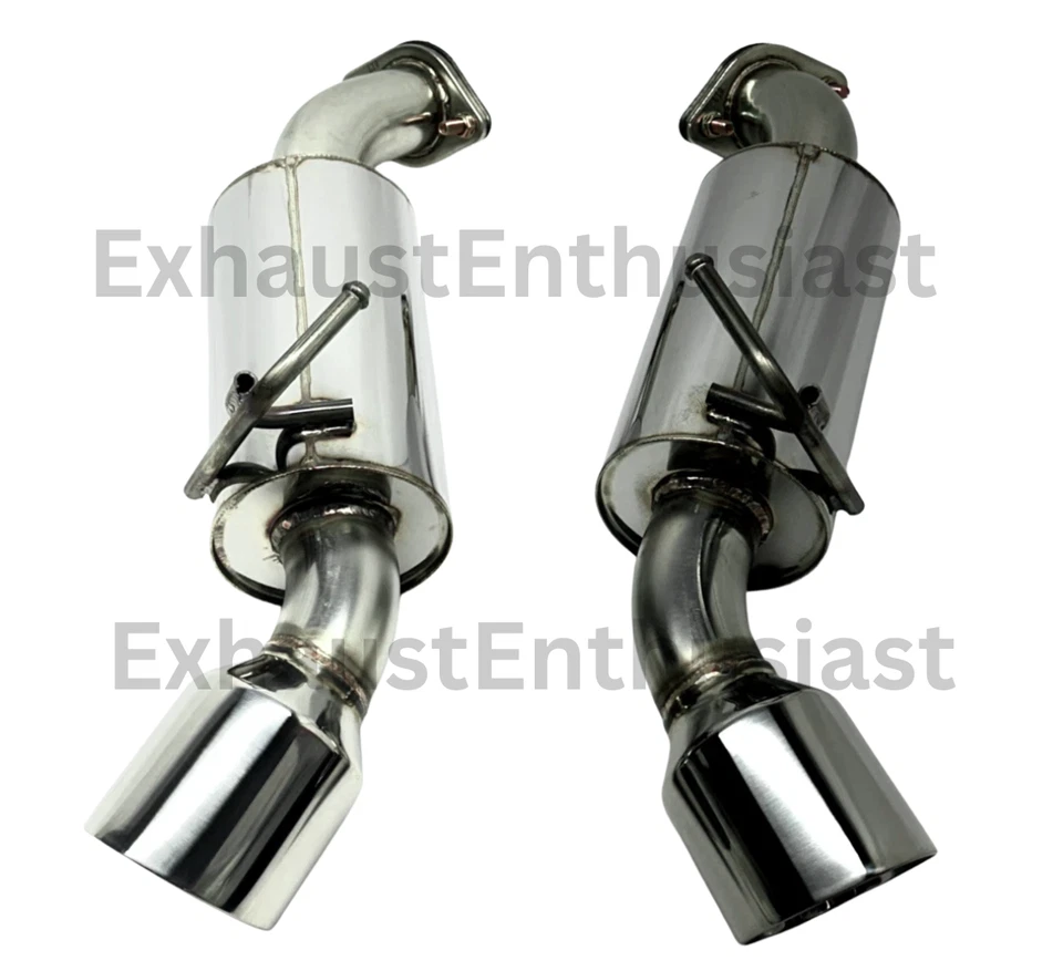 KIT de silenciador de escape trasero de eje resonado de acero inoxidable para Nissan 370Z 2009-2021 Foto 3 de 4