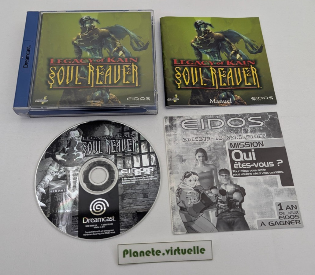LEGACY OF KAIN SOUL REAVER DREAMCAST SEGA  PAL EUR FR  🌟