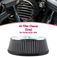 Gray Motorcycle Air Filter Cleaner Intake Element For Harley Road 1999 1PCS