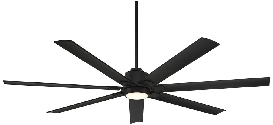 72" Casa Vieja Airbender Matte Black LED Ceiling Fan with Remote - Image 2 of 4