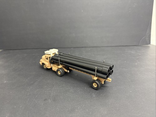 1961-71 French Dinky Toys 893 SAHARIEN TRUCK PIPE CARRIER TRAILER - Y.6 - Picture 4 of 7