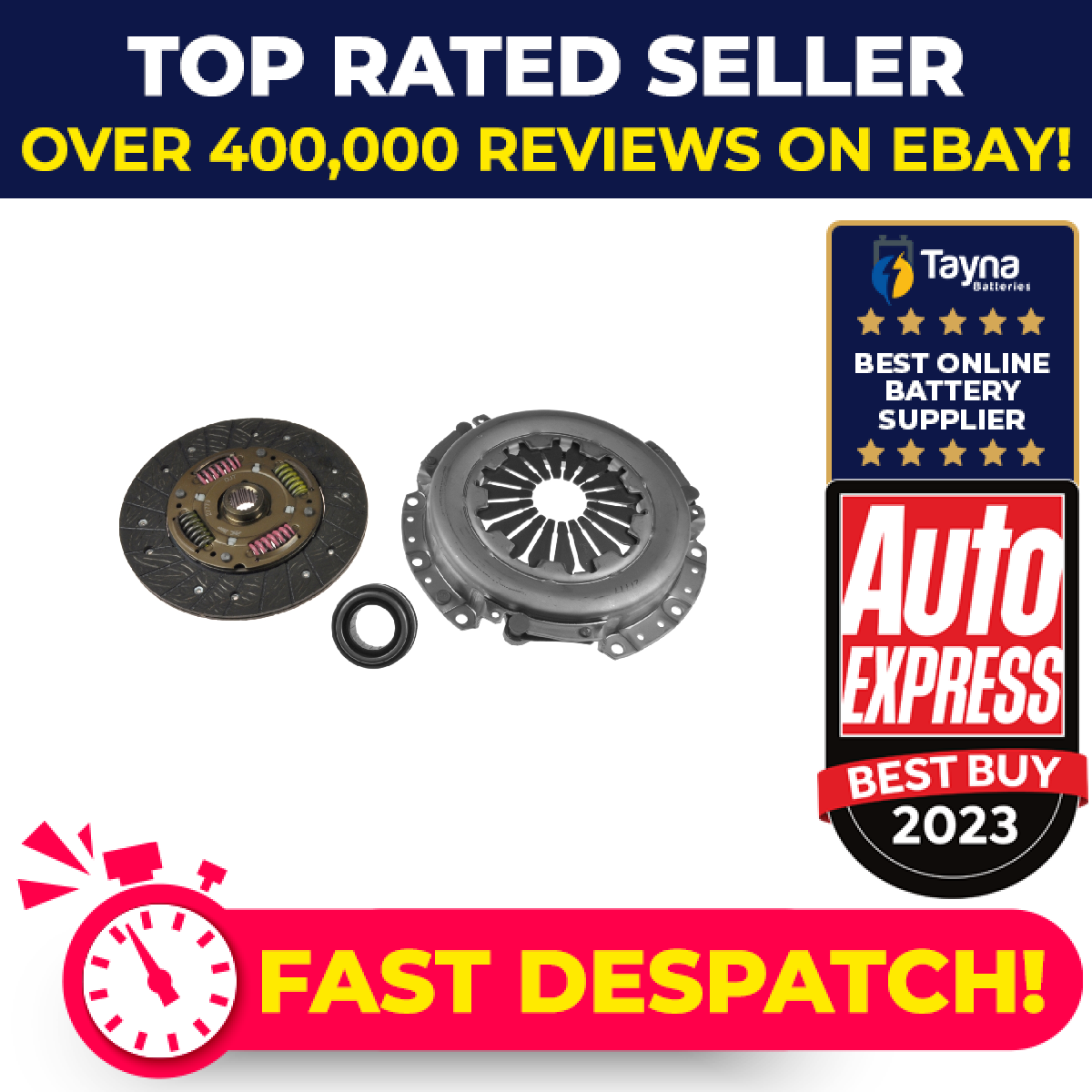 Clutch Kit 3pc (Cover+Plate+Releaser) ADG030164 Blue Print 4110022705 Quality