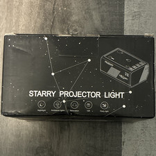 Starry Projector Night Light, Black, Indoor, Kids Teens Adults Stars Sky