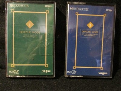 DEPECHE MODE Love In Itself & Get The Balance Right 2 Cassette Tape Lot FRANCE
