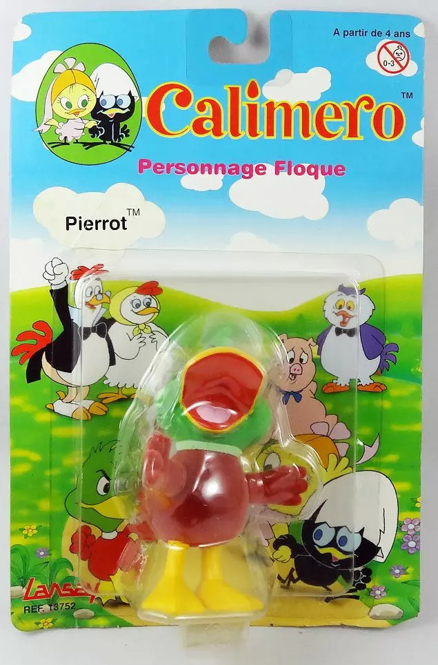 Calimero figurine vintage Pierrot Lansay sous blister pour retrouver l'enfance
