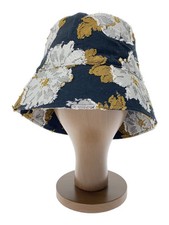 Other Brands: her praha Hat Black All-Over Print Women's