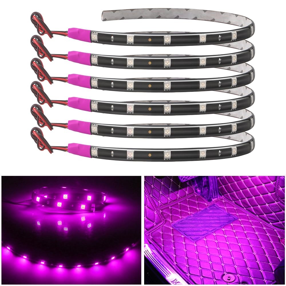 Bandes LED 12V voiture pour illuminer votre habitacle de nuit ambiance bleu