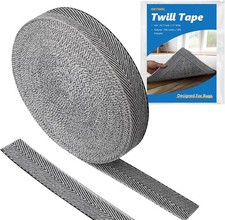 50M Cotton Twill Tape Heavy Cotton Webbing Carpet Edge Binding Tufting 35mm 45mm