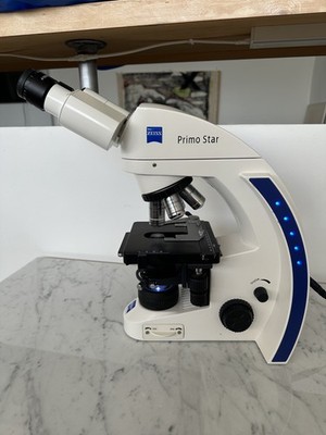 Zeiss Primo Star Binocular Microscope w/ 4X / 10X / 40X / 100X Objectives 