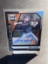 Eric Silva 2021 Panini Elite Extra Edition #40 Autograph ON-CARD AUTO Detroit RC