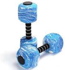 2Pack Water Dumbbells, Aquatic Exercise Dumbbells, EVA Foam Barbells for Men ...
