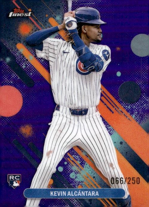 2025 Topps Finest #33 Kevin Alcantara Purple Refractor Rookie #/250 RC