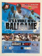 2K Sports Major League Baseball 2K7 2007 Magazine Ad