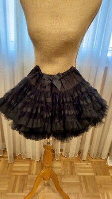 MOLO AT NEIMAN MARCUS FABULOUS PUFFY BLACK SKIRT FOR GIRLS, FUN TO WEAR, MESH FA