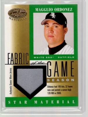 Fabric of the Game /126 #72SN Magglio Ordonez Jersey  100% Donated Ian Relief