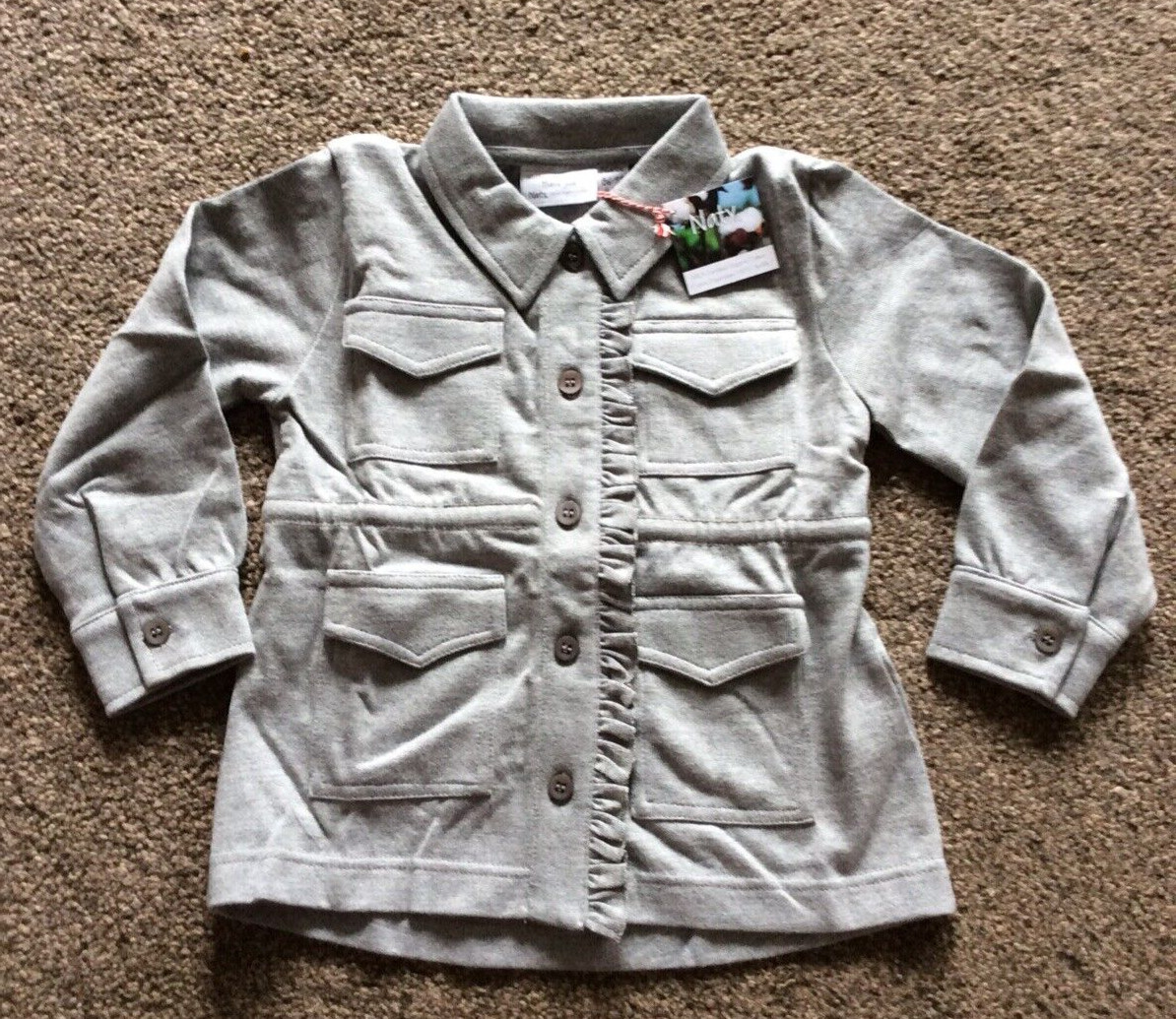 Bnwt Eco by Naty Baby Girl's Jacket, Grey, 86-92 cm / 18-24 Months
