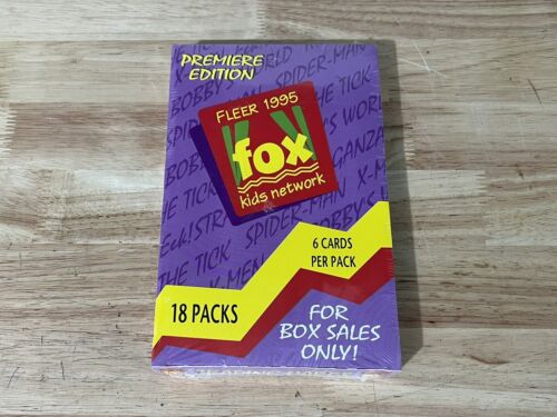 1995 FLEER FOX KIDS NETWORK TRADING CARDS - FACTORY SEALED BOX - X MEN, THE TICK - Picture 1 of 2