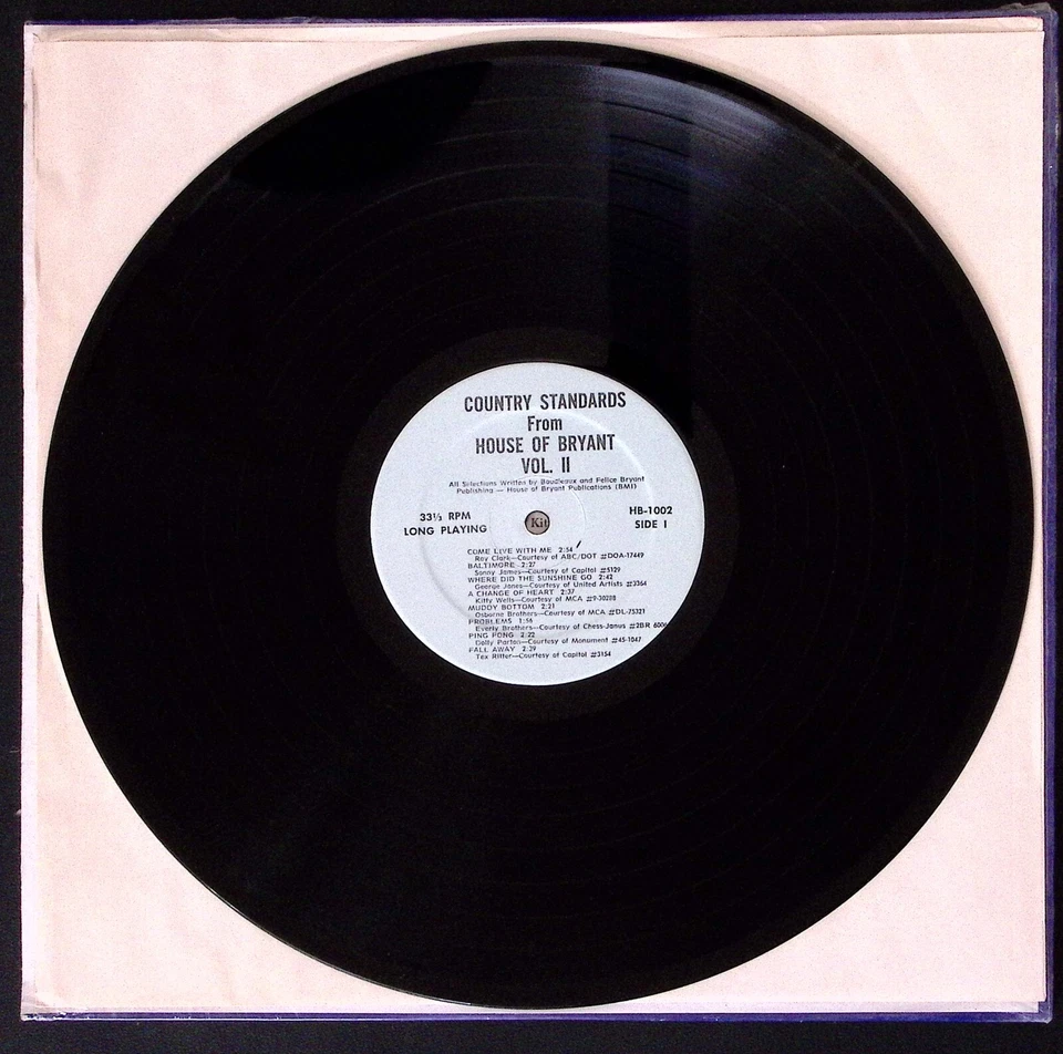 COUNTRY STANDARDS FROM HOUSE OF BRYANT VOL II AIRPLAY ONLY EXC VINYL LP 119-53W Foto 3 de 4