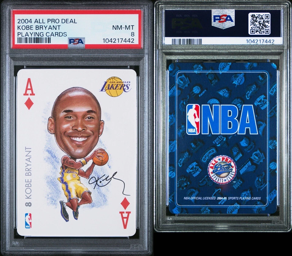 2004 All Pro Deal Kobe Bryant Playing Cards PSA 8 Los Angeles Lakers - Image 3 of 3