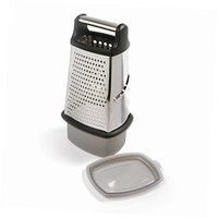 4-sided Grater With Catcher, Stainless Steel 4-sided Grater With Catcher, Stainless Steel