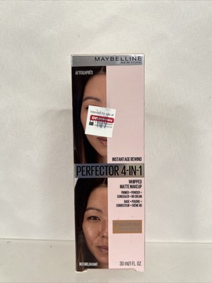 Maybelline 02 Light/Med Instant Age Rewind Perfector 4-In-1 Matte Makeup