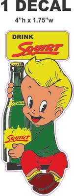 1 Squirt Boy Soda Vinyl Decal