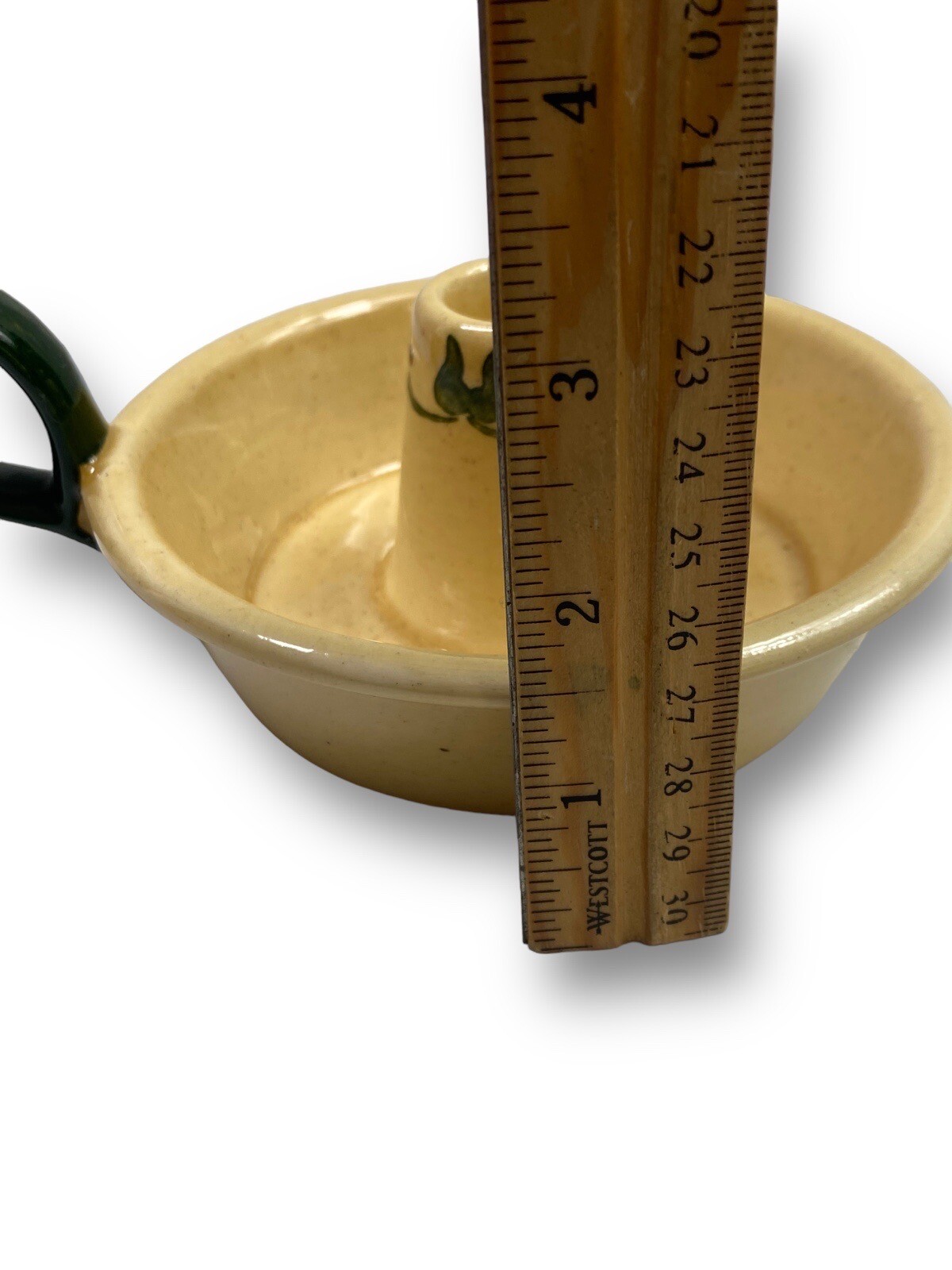 Metlox Poppytrail California Provincial Green Rooster Candle Holder