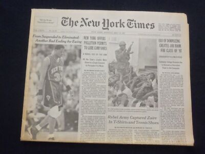 1997 MAY 19 NEW YORK TIMES NEWSPAPER - JOB BOOM FOR CLASS OF '97 - NP 7083