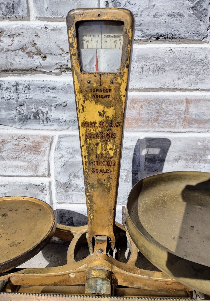 Antique W&T Avery No. 1 Coutertop 2 Pound Cast Iron The Protector