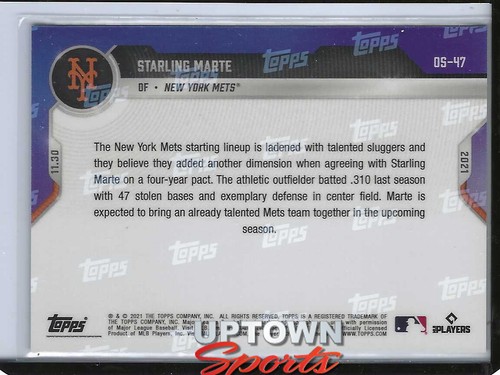 Starling Marte - 2021 MLB TOPPS NOW® OS-47 Signs a Multi Year Contract with METS - 第 2/2 張圖片