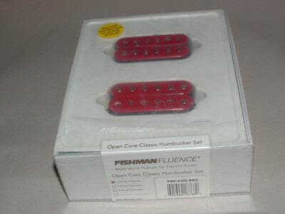 Fishman Fluence PRF-COC-SD2 6 String Open Core Classic Pickup Set (Red) New