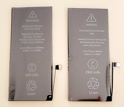 2x PREMIUM 3.8v 2691mAh 2900mAh Li-ion Polymer Batteries for iPhone 7Plus 8Plus