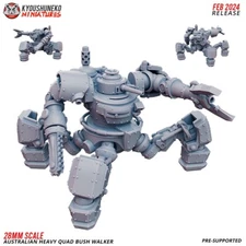 Australian Heavy Quad Bush Walker - Kyoushuneko Miniatures Human Sci-fi Mech