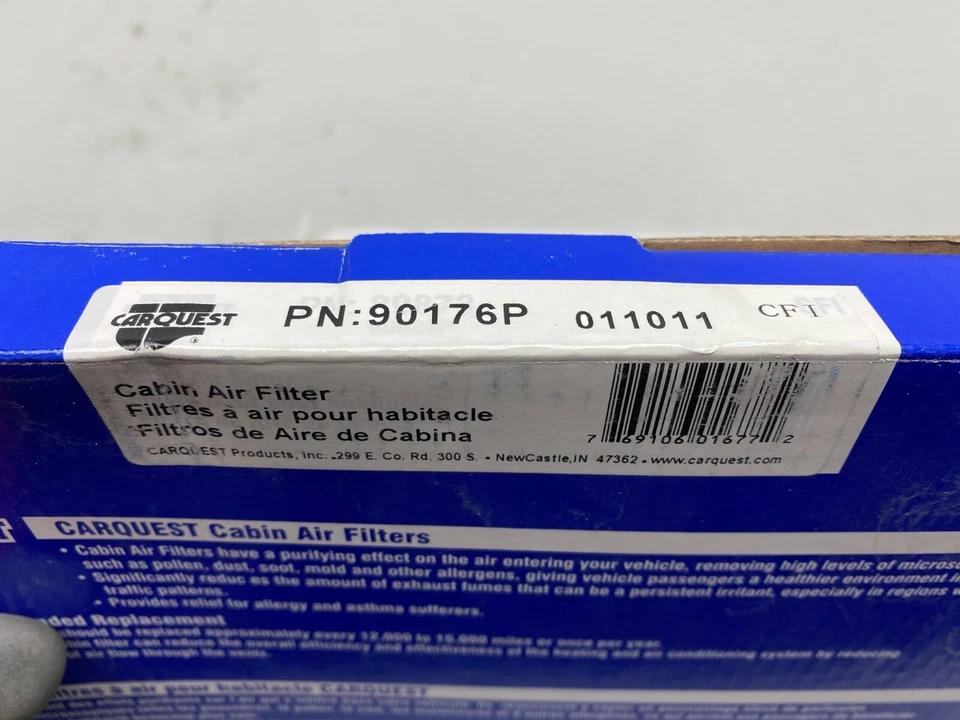 Filtro de aire de cabina 90176P Carquest Premium se adapta a los modelos MERCEDES BENZ en la tabla Foto 2 de 2