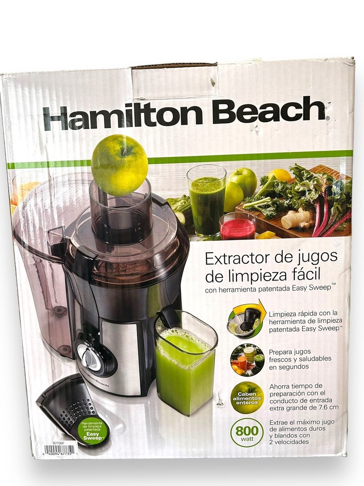 Hamilton Beach Easy Clean Juice Extractor, 800 Watts, Model 67735 eBay