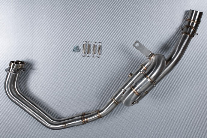 Ligne échappement Yamaha MT-03 acier inoxydable finition soudure TIG 51mm
