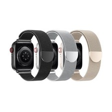 BELONGME 3 Pack Mesh Loop Compatible with Apple Watch Band Women Men 38mm 40m...