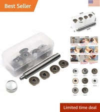 Easy Install 20-Piece Jeans Button Replacement Kit - Durable Metal Fasteners