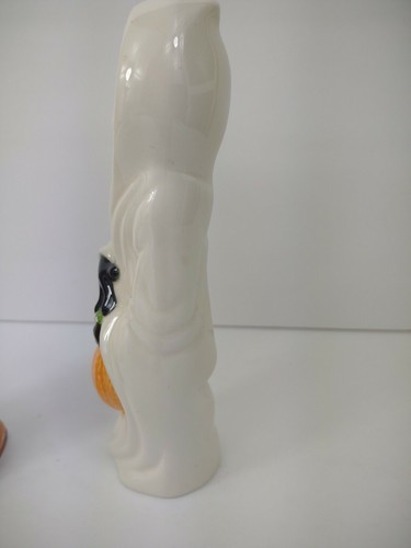 Vintage Handmade Ceramic Halloween Ghost Pumpkin Figurine 1981 Set figurine - Picture 8 of 12