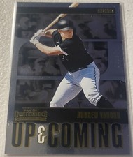 2020 Panini Contenders Up and Coming Gold Parallel #’d 93/99 ANDREW VAUGHN