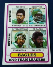 1980 Topps Philadelphia Eagles Team Card  Harold Carmichael #132
