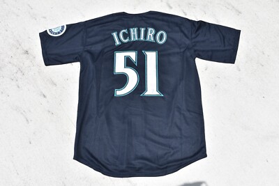New! Ichiro Suzuki #51 Dark Navy Blue Seattle Mariners Baseball