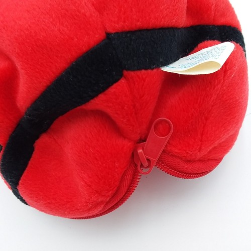 Plushland Arkansas Razorback Football Zippered Storage Plush Bag Coins Purse 7" - Picture 3 of 8